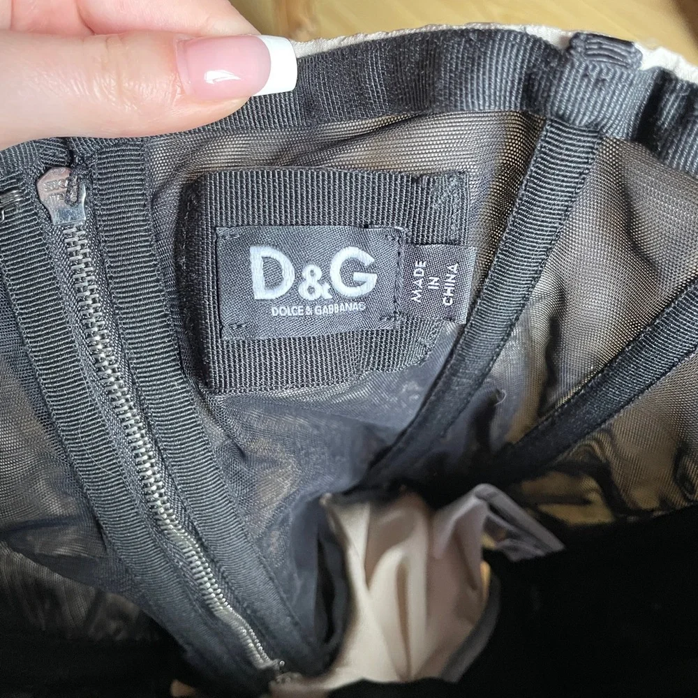 D&G Black Strapless Bustier Top - Picture 4 of 6